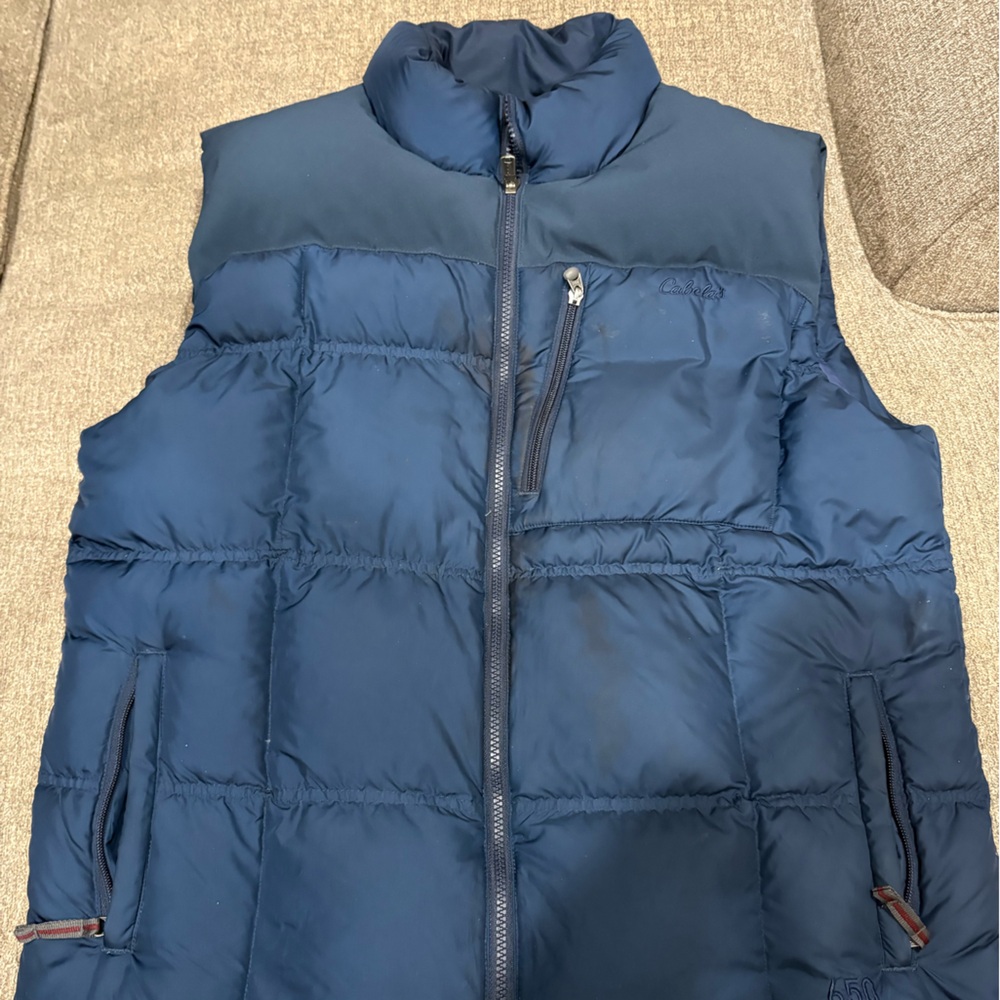 Cabela's Deep Blue Puffer Jacket